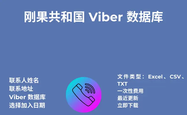 刚果共和国 Viber 数据库