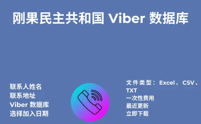 刚果民主共和国 Viber 数据库