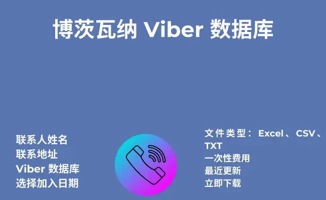 博茨瓦纳 Viber 数据库