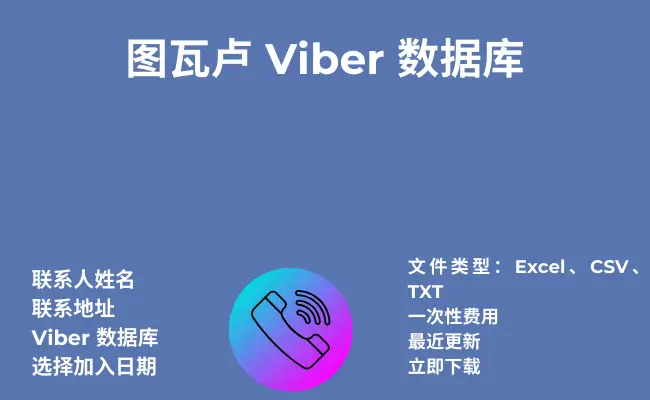 图瓦卢 Viber 数据库