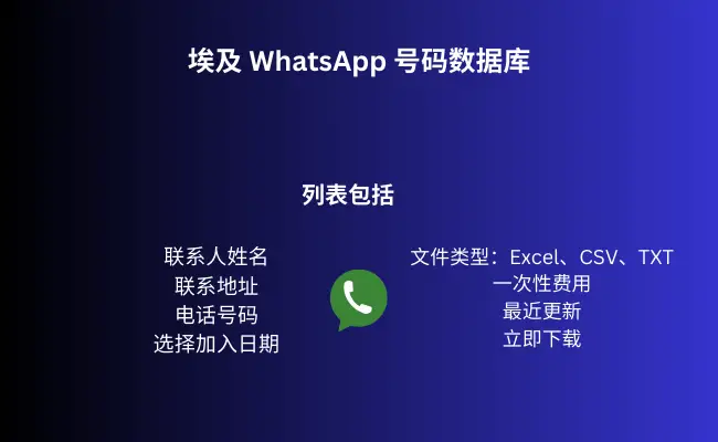 埃及 WhatsApp 号码数据库