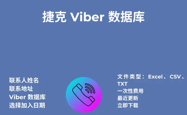 捷克 Viber 数据库