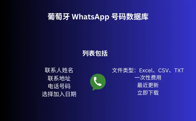 葡萄牙 WhatsApp 号码数据库