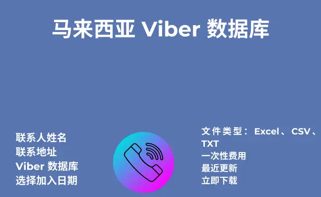 马来西亚 Viber 数据库