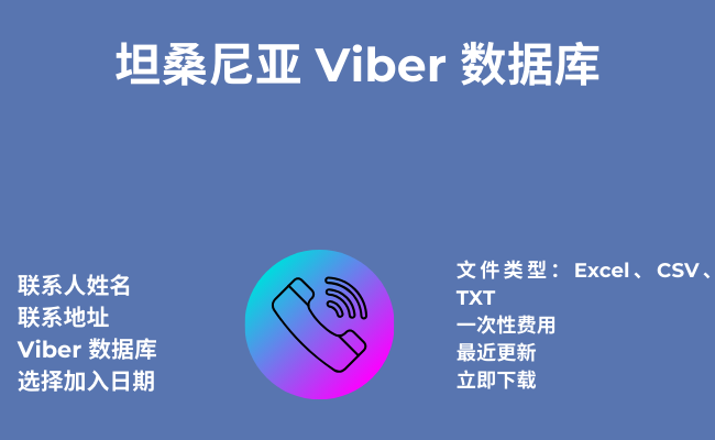 坦桑尼亚 Viber 数据库